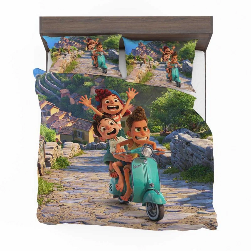 Alternative view of Luca Movie Giulia Marcovaldo Bedding Set - Custom Bedding Set