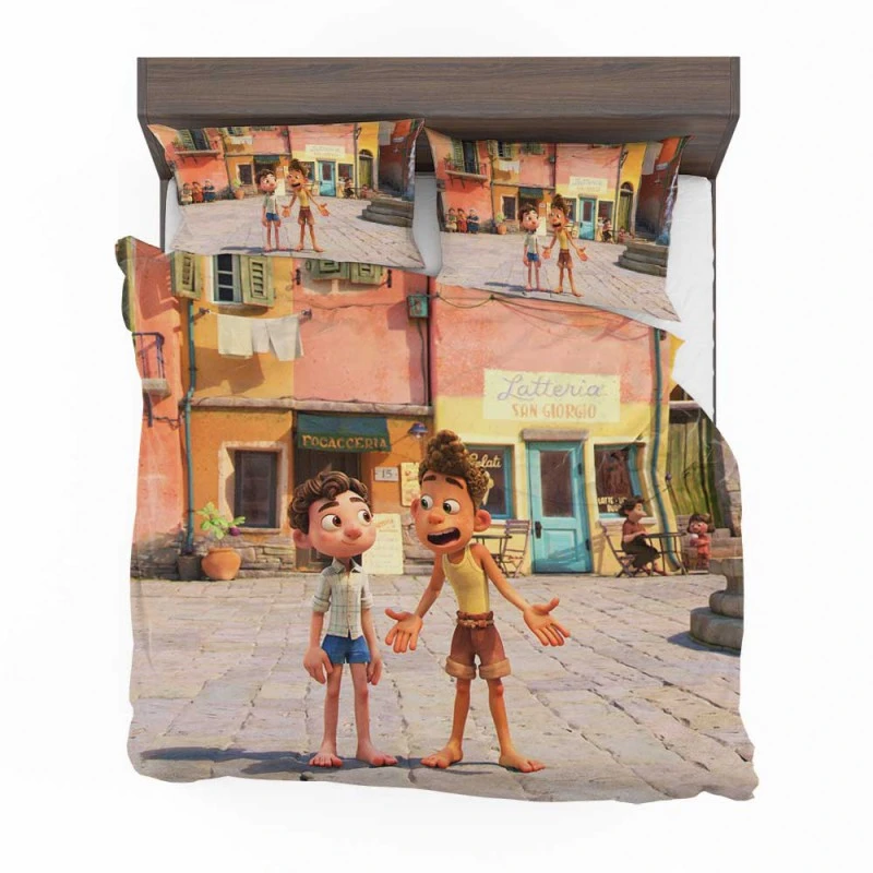 Alternative view of Luca Movie Luca Paguro Alberto Scorfano Bedding Set - Custom Bedding Set