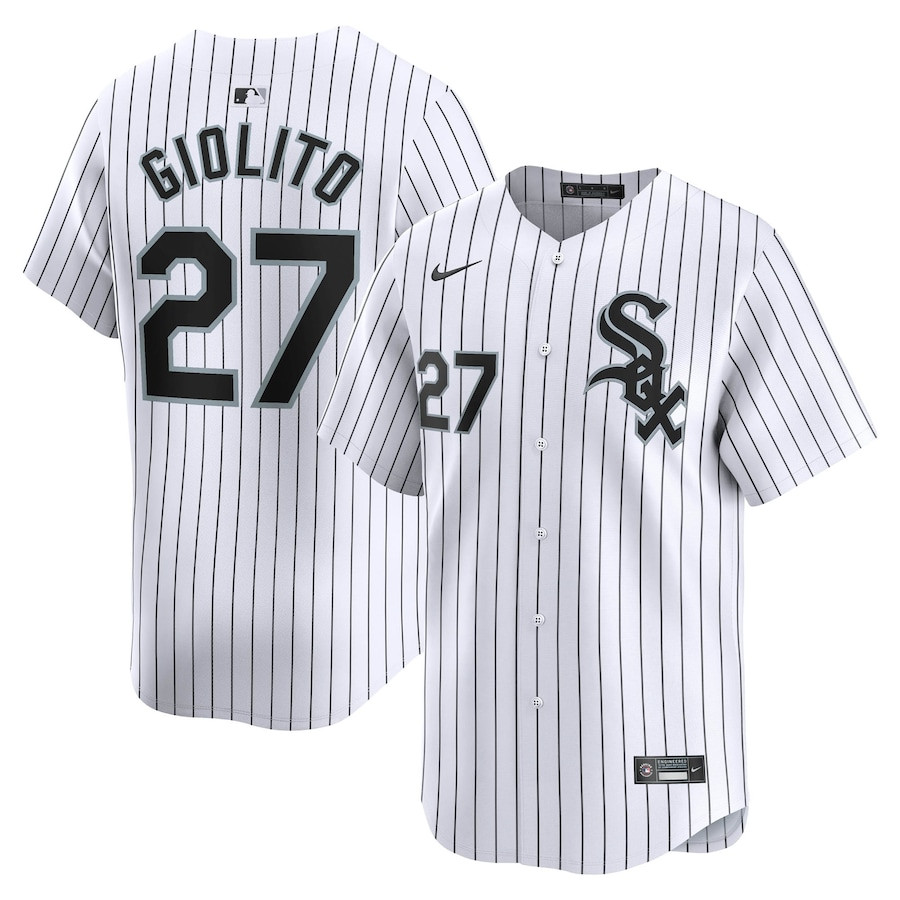 Lucas Giolito 27 Chicago White Sox Home Limited Player Men Baseball Jersey - White