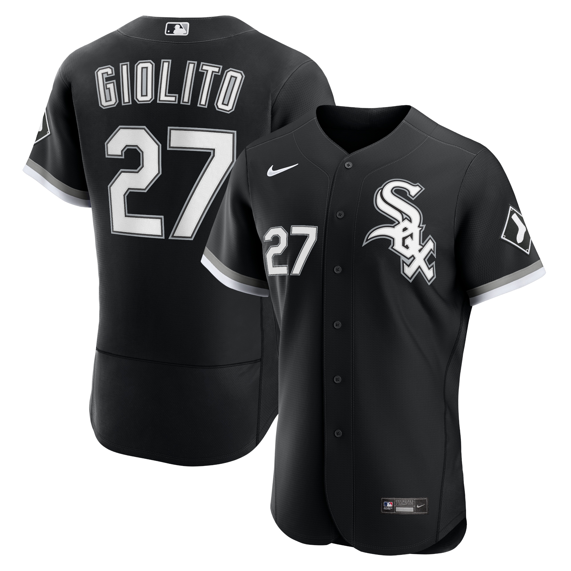 Lucas Giolito Chicago White Sox Alternate Authentic Player Jersey – Black