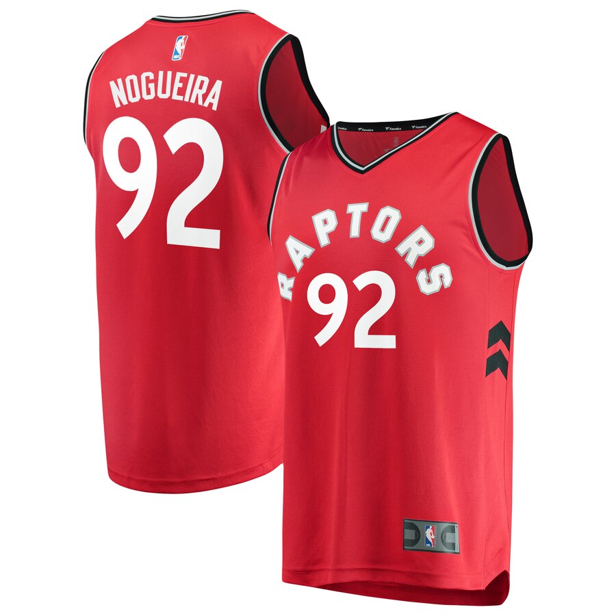 Lucas Nogueira Toronto Raptors Fanatics Branded Fast Break Player Basketball Jersey Red - Icon Edition