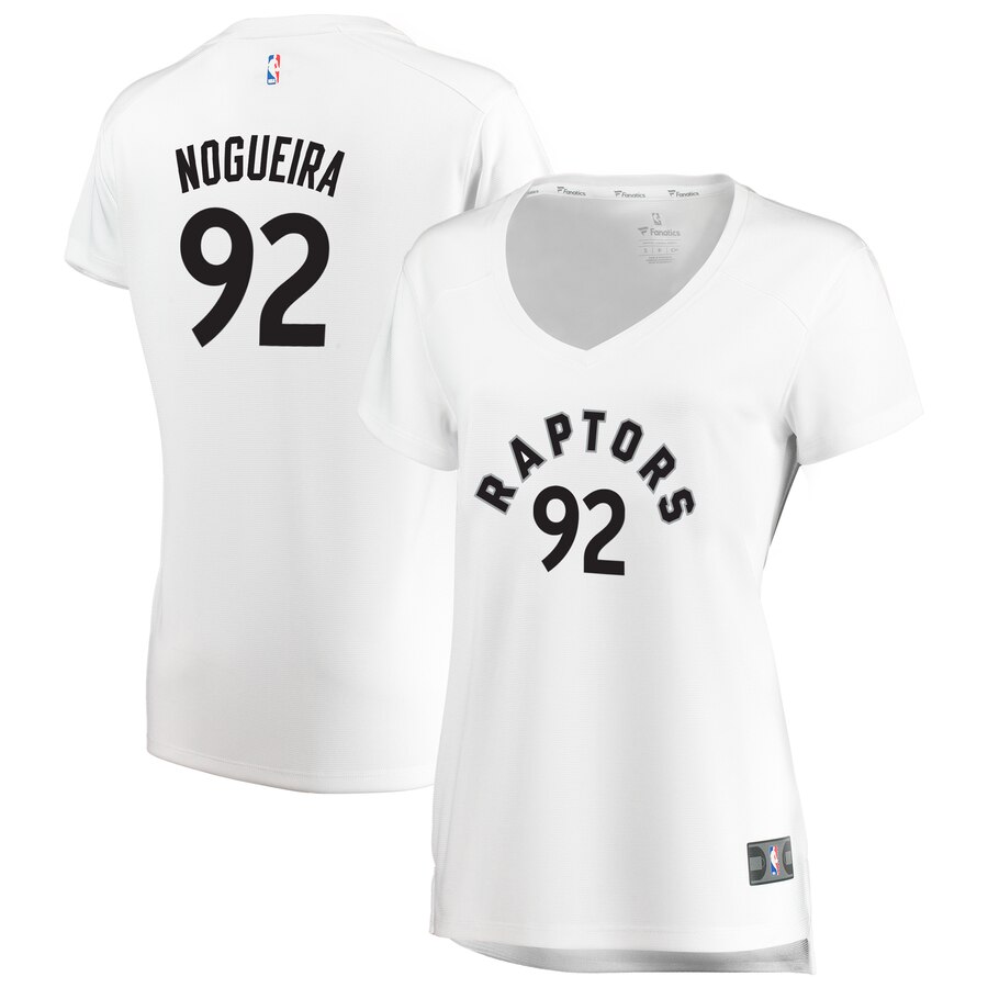 Lucas Nogueira Toronto Raptors Fanatics Branded Women's Fast Break Replica Basketball Jersey - Association Edition - White