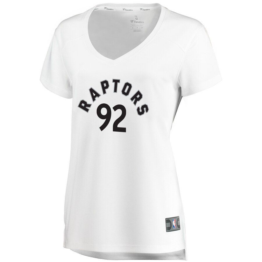 Alternative view of Lucas Nogueira Toronto Raptors Fanatics Branded Women's Fast Break Replica Basketball Jersey - Association Edition - White