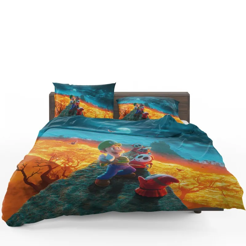 Luigi Mario Bros Adventure Begins Bedding Set - Custom Bedding Set