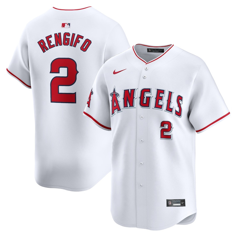 Luis Rengifo 2 Los Angeles Angels Home Limited Player Men Jersey - White 