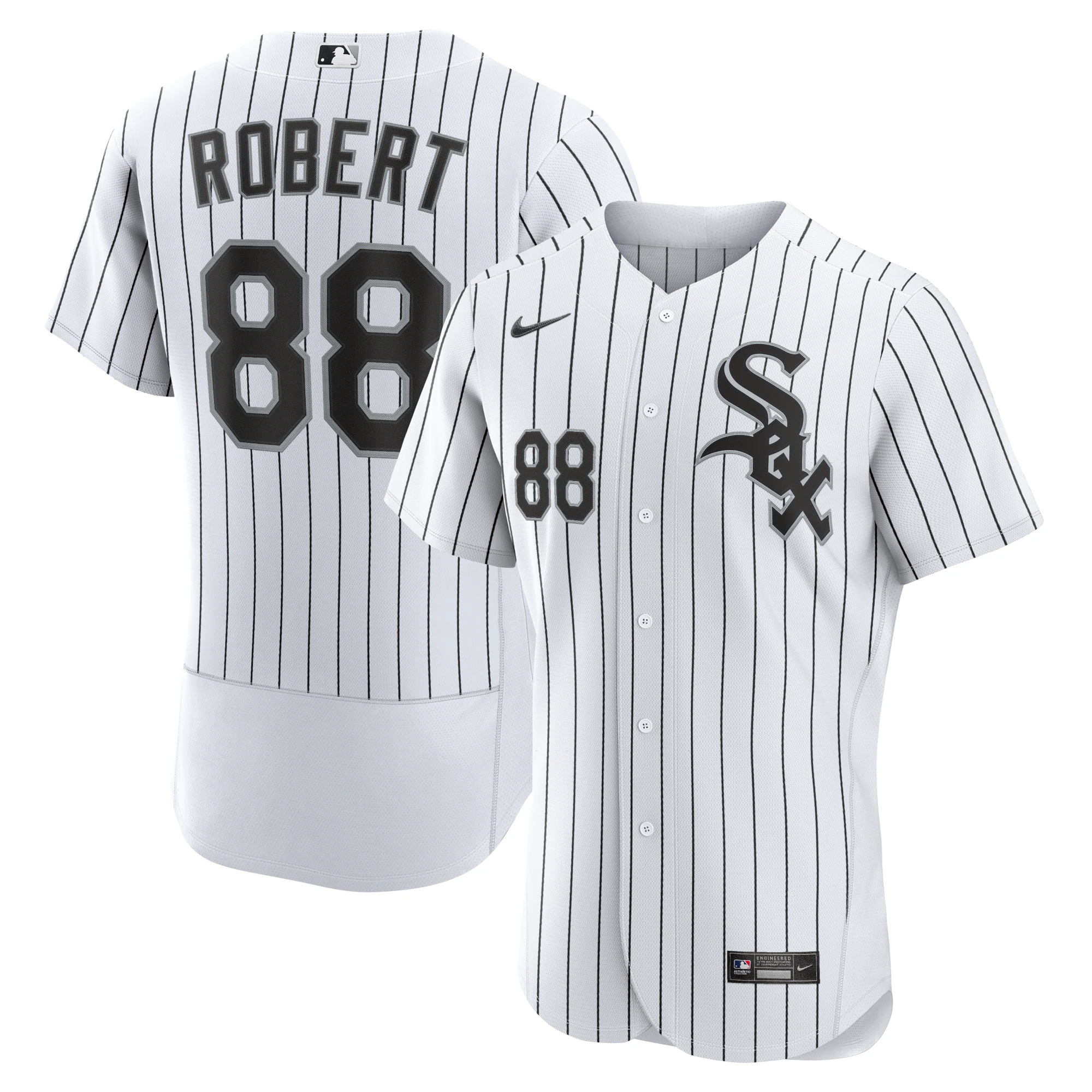 Luis Robert Chicago White Sox Home Authentic Player Jersey – White/black
