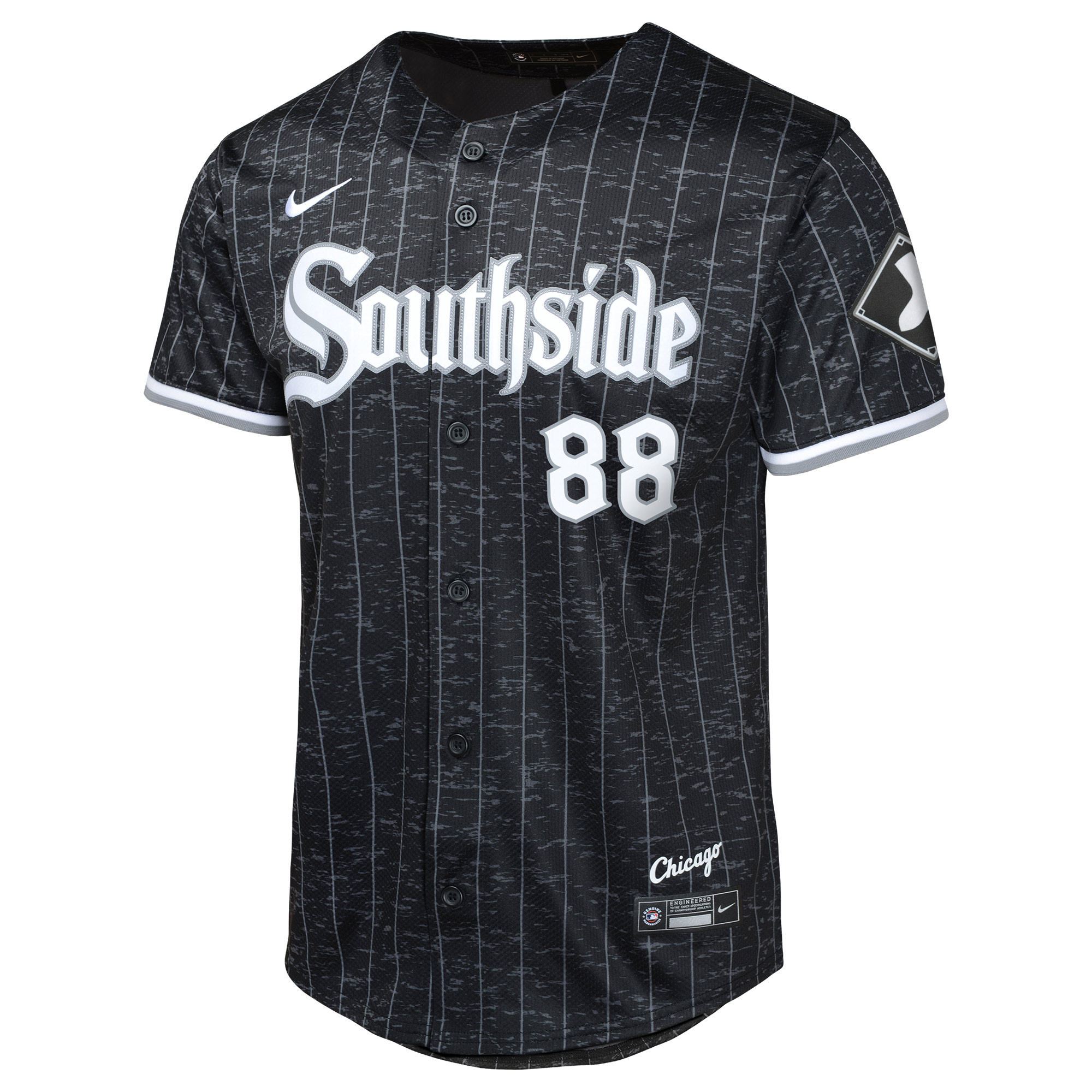 Alternative view of Luis Robert Jr. Chicago White Sox Youth City Connect Limited Player Jersey - Black