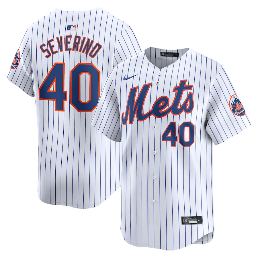 Luis Severino 40 New York Mets Home Limited Men Baseball Jersey - White 