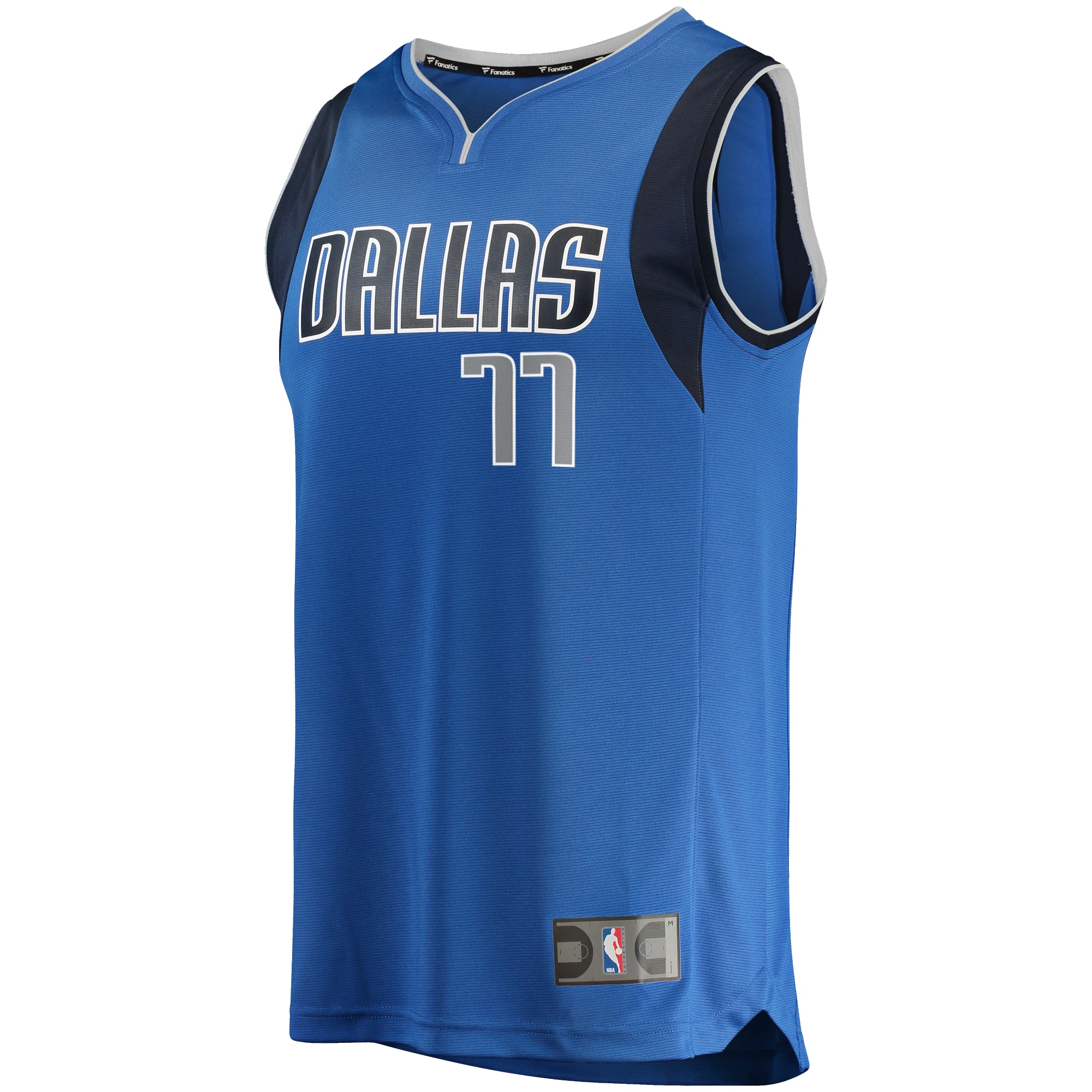 Alternative view of Luka Doncic Dallas Mavericks Fanatics Big & Tall Fast Break Player Basketball Jersey - Blue - Icon Edition