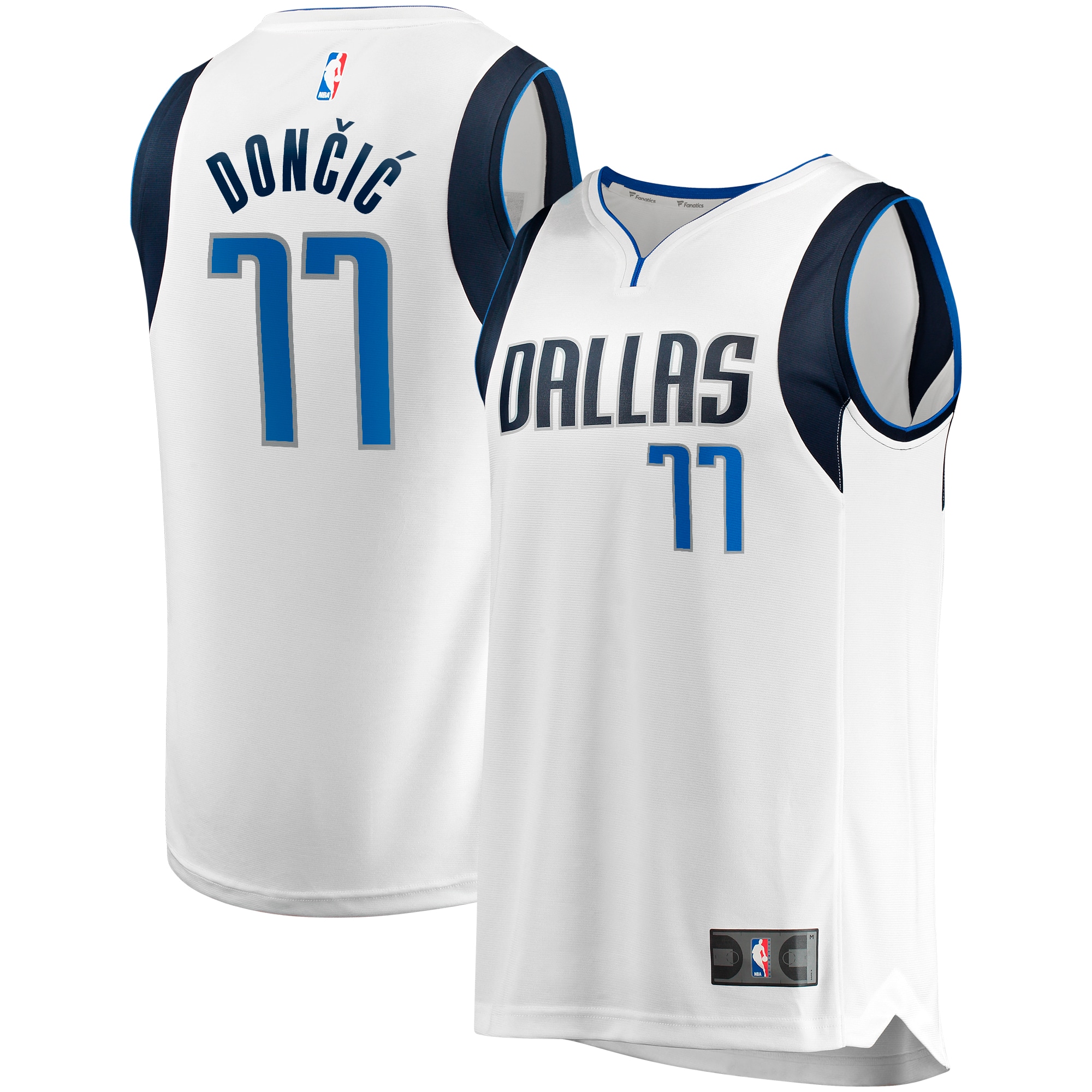 Luka Doncic Dallas Mavericks Fanatics Branded Fast Break Player Basketball Jersey - Association Edition - White