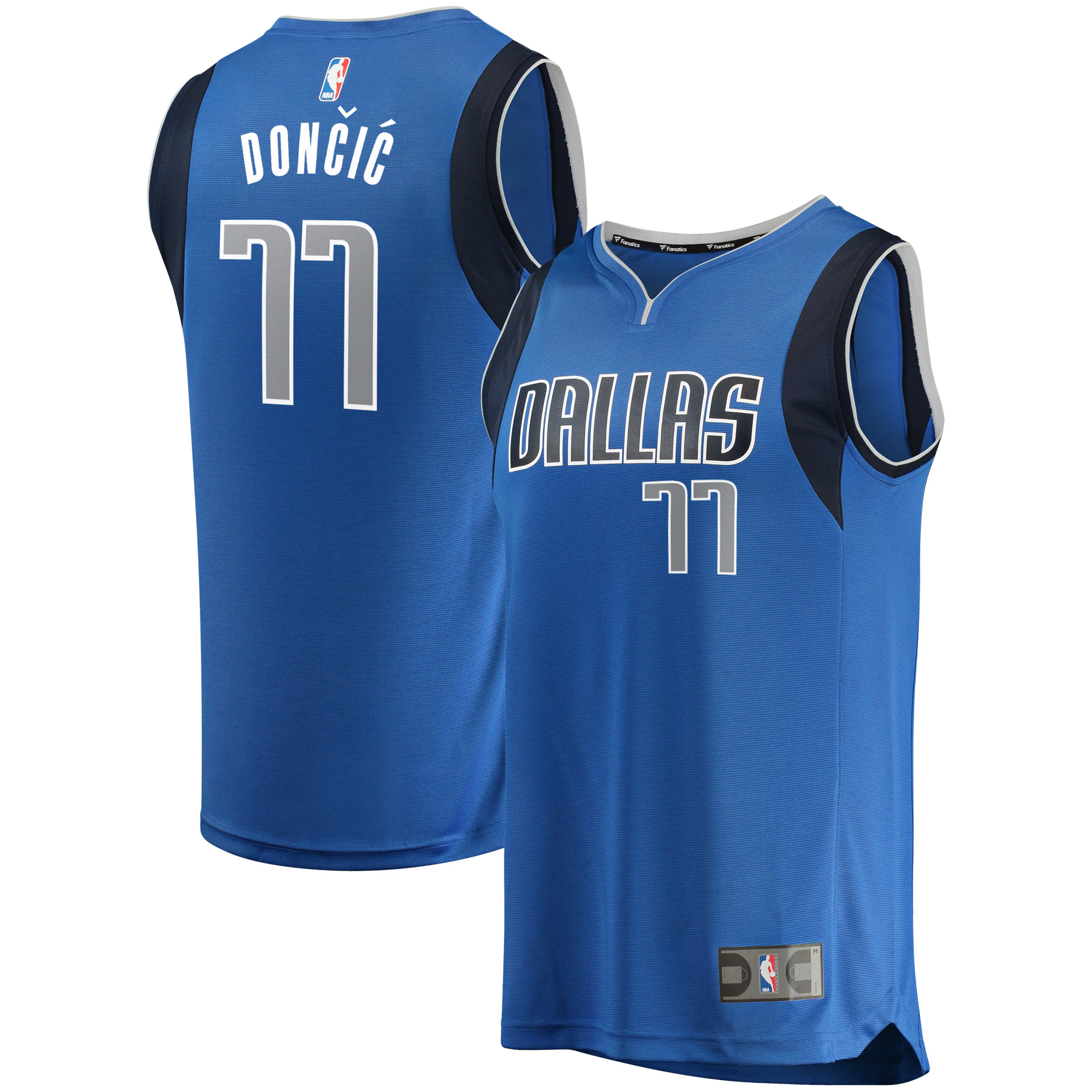 Luka Doncic Dallas Mavericks Fanatics Branded Fast Break Replica Basketball Jersey Blue – Icon Edition