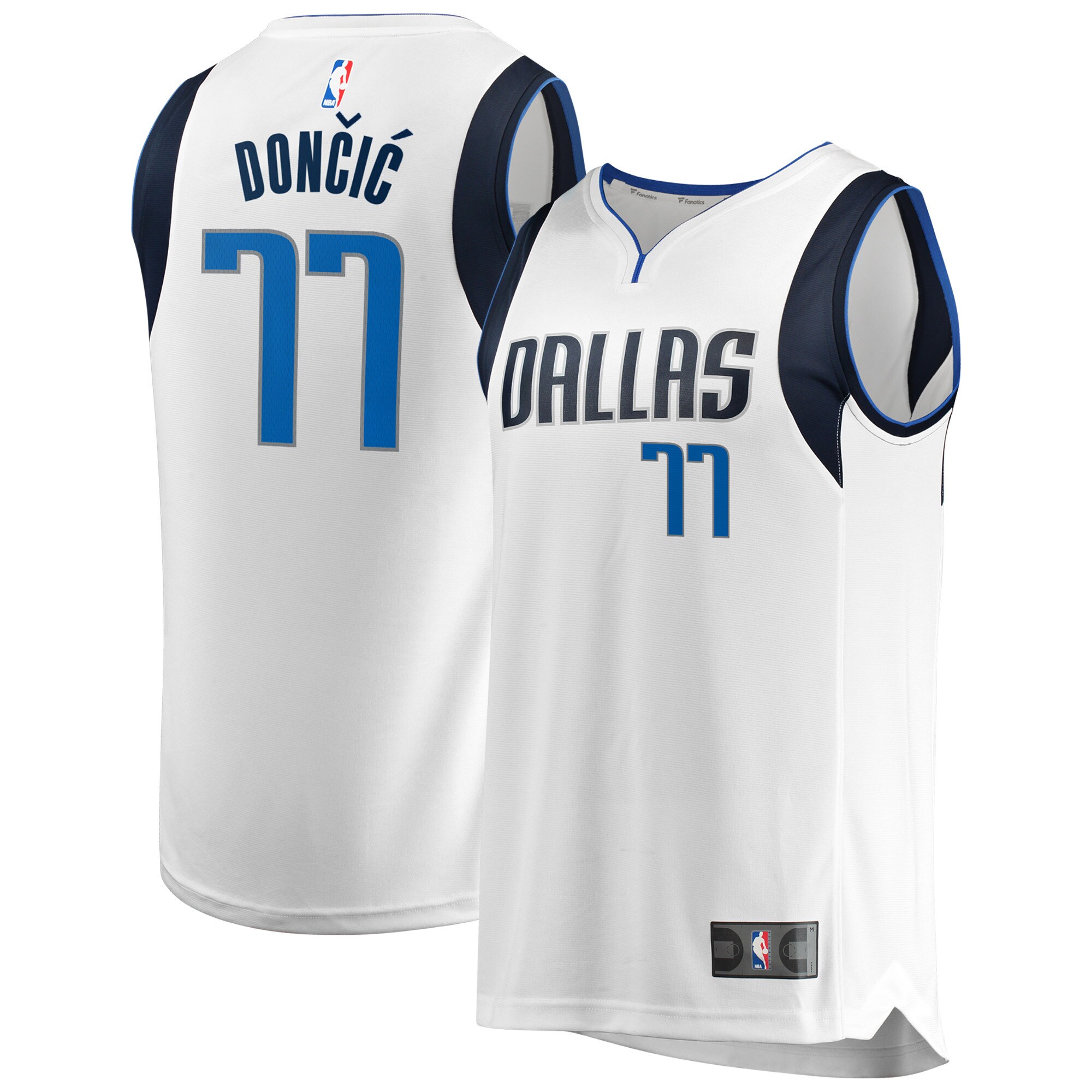 Luka Doncic Dallas Mavericks Fanatics Fast Break Men's Replica Basketball Jersey - Association Edition - White
