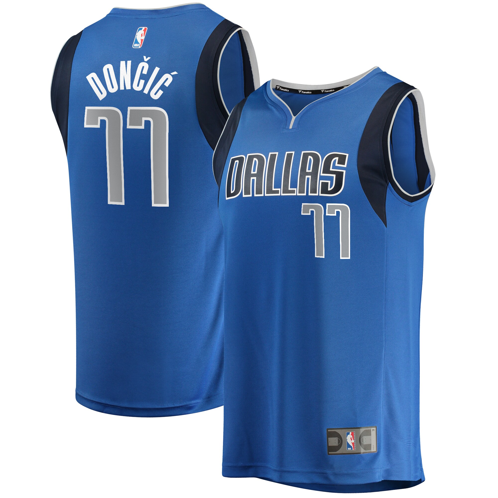 Luka Doncic Dallas Mavericks Fanatics Youth Fast Break Player Basketball Jersey - Icon Edition - Blue