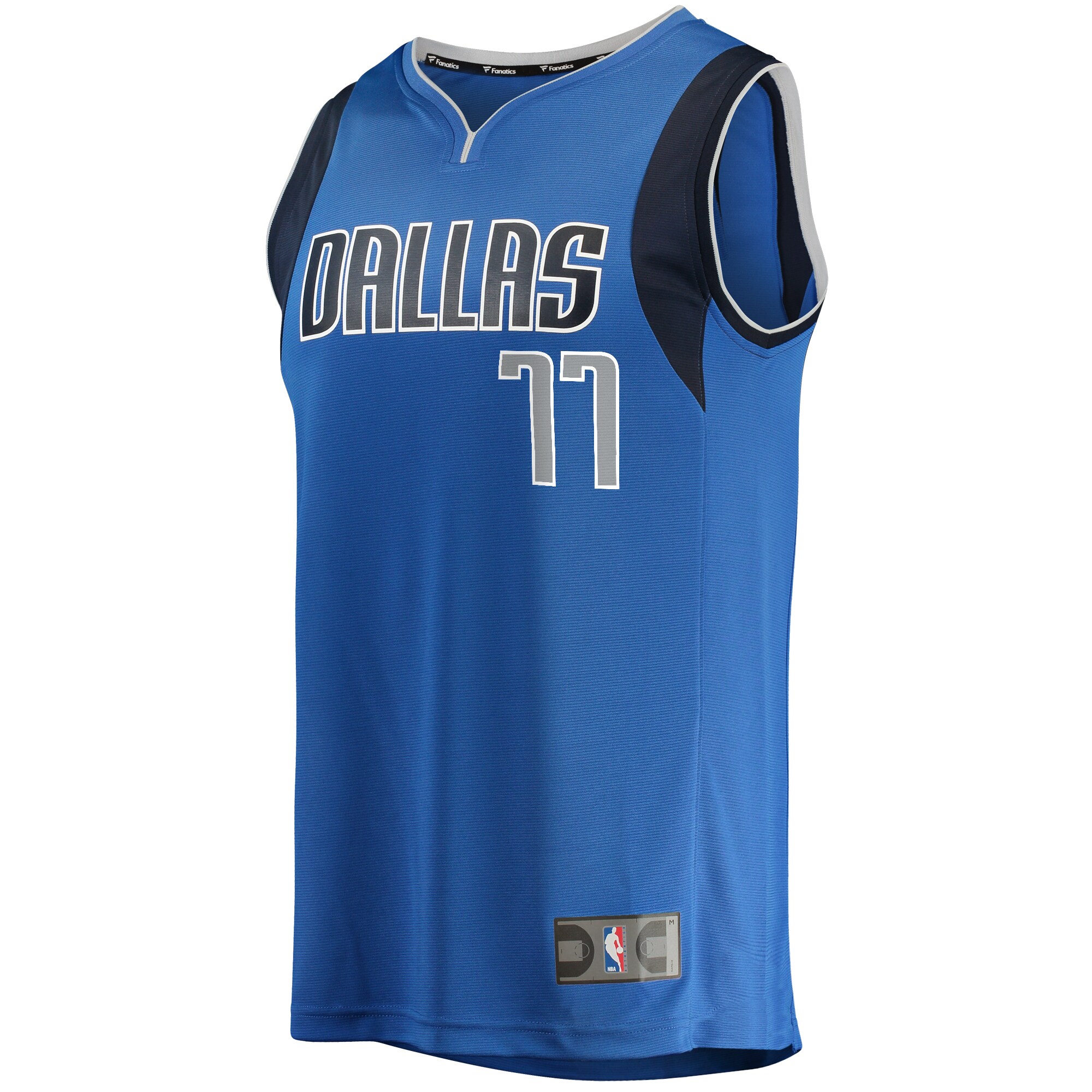 Alternative view of Luka Doncic Dallas Mavericks Fanatics Youth Fast Break Player Basketball Jersey - Icon Edition - Blue