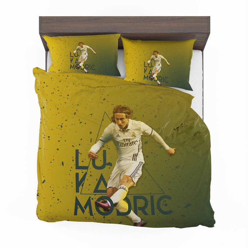 Luka Modric Read Madrid Croatia Footballer Bedding Set - Custom Bedding Set