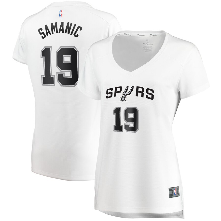 Luka Samanic San Antonio Spurs Fanatics Branded Women's Fast Break Replica Player Basketball Jersey - Association Edition - White