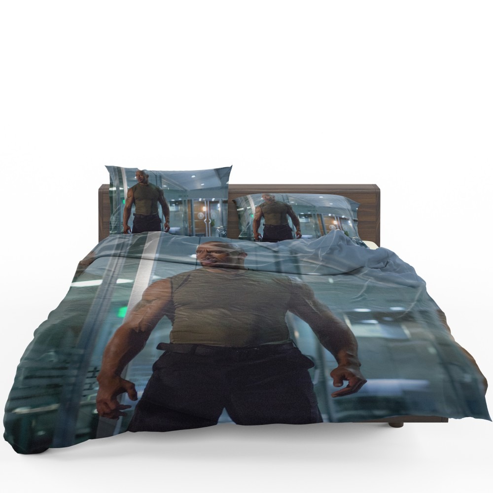 Luke Hobbs Dwayne Johnson In Furious 7 Fast & Furious Movie Bedding Set - Custom Bedding Set