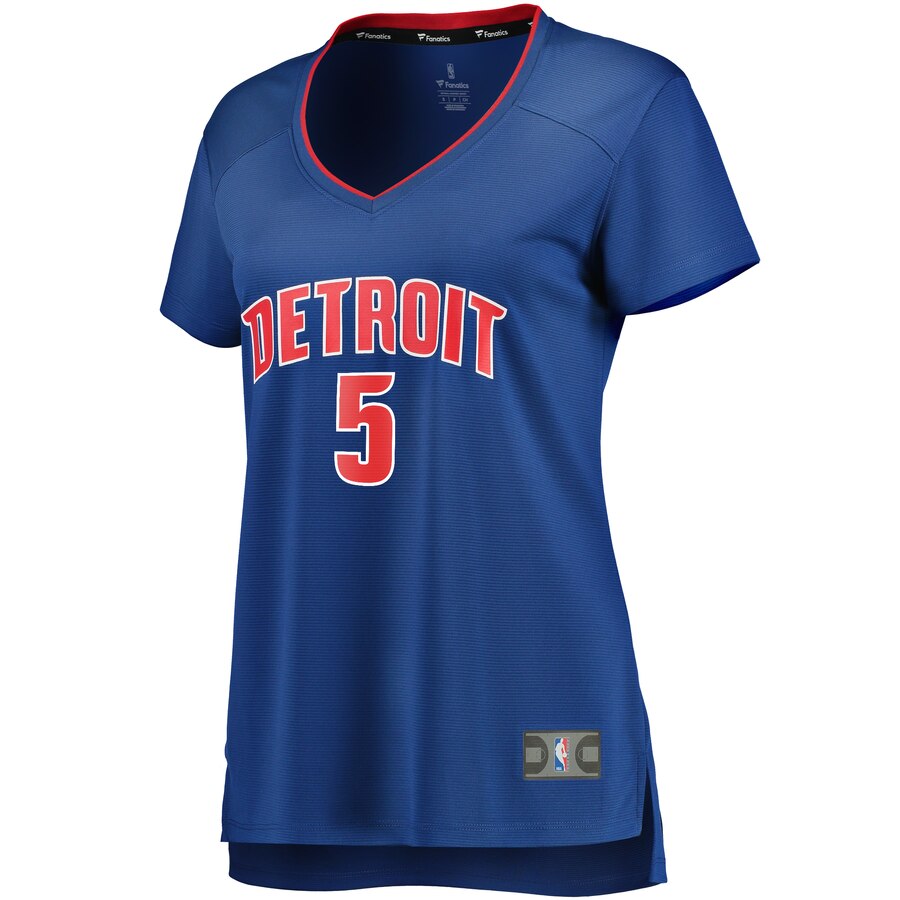 Alternative view of Luke Kennard Detroit Pistons Fanatics Branded Women's Fast Break Replica Player Basketball Jersey - Icon Edition - Blue