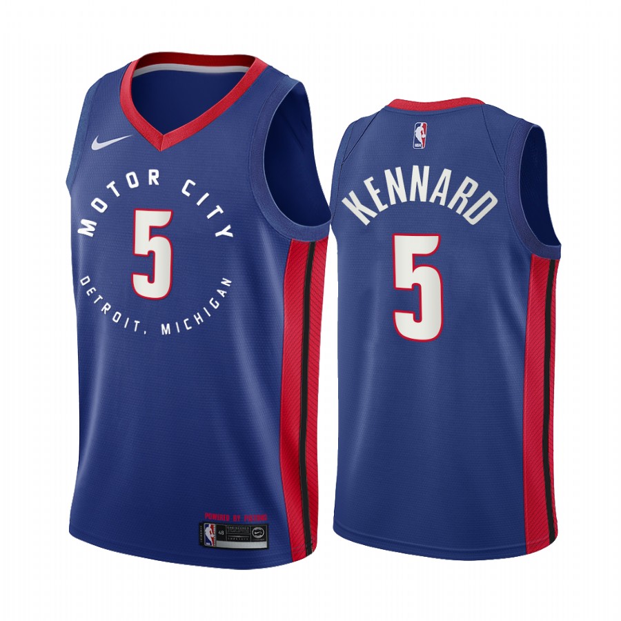 Luke Kennard Detroit Pistons Navy Motor City Edition 2020-21 Basketball Jersey
