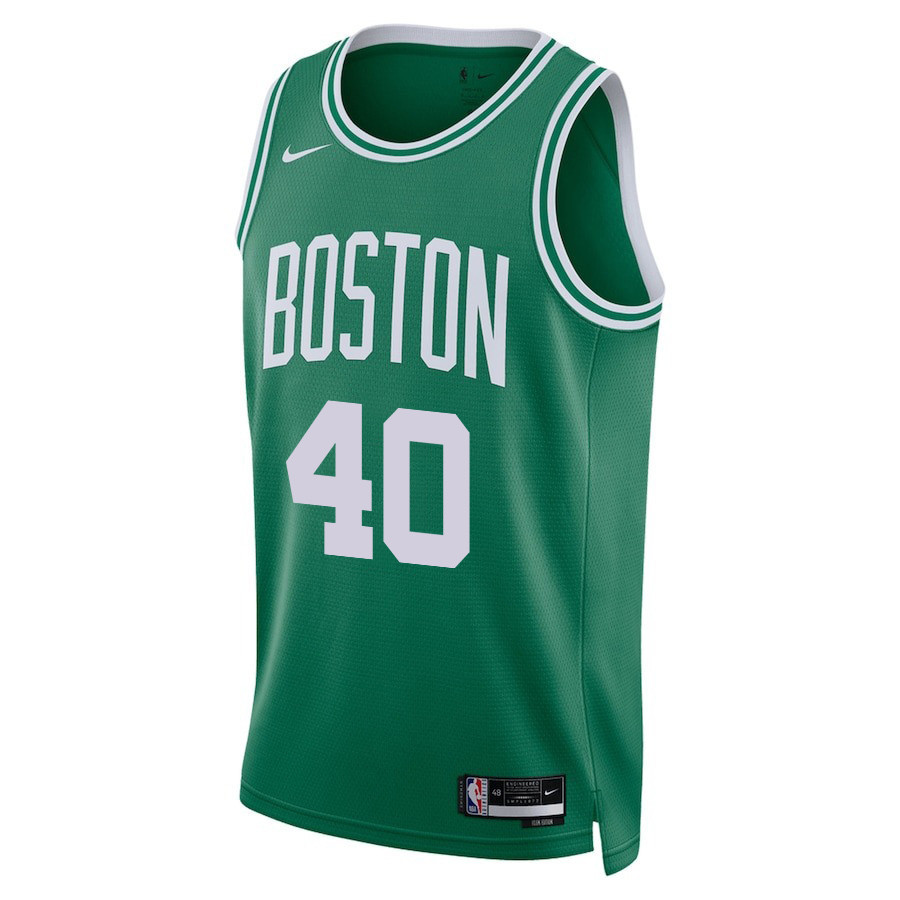Alternative view of Luke Kornet 40 Boston Celtics 2024 FINALS PATCH Icon Edition Basketball Jersey - Kelly Green - JS560
