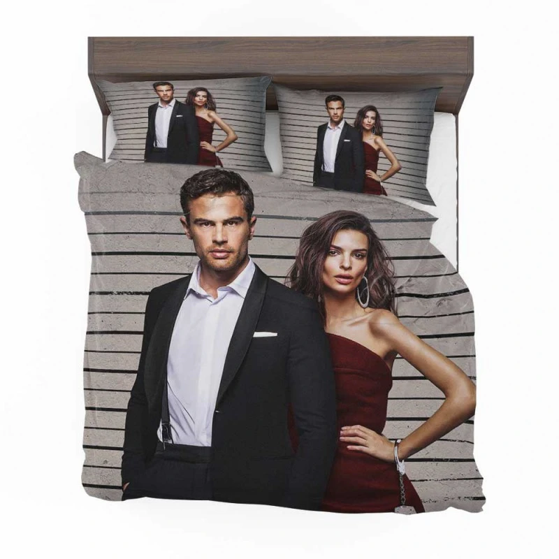 Alternative view of Lying And Stealing Movie Emily Ratajkowski Theo James Bedding Set - Custom Bedding Set