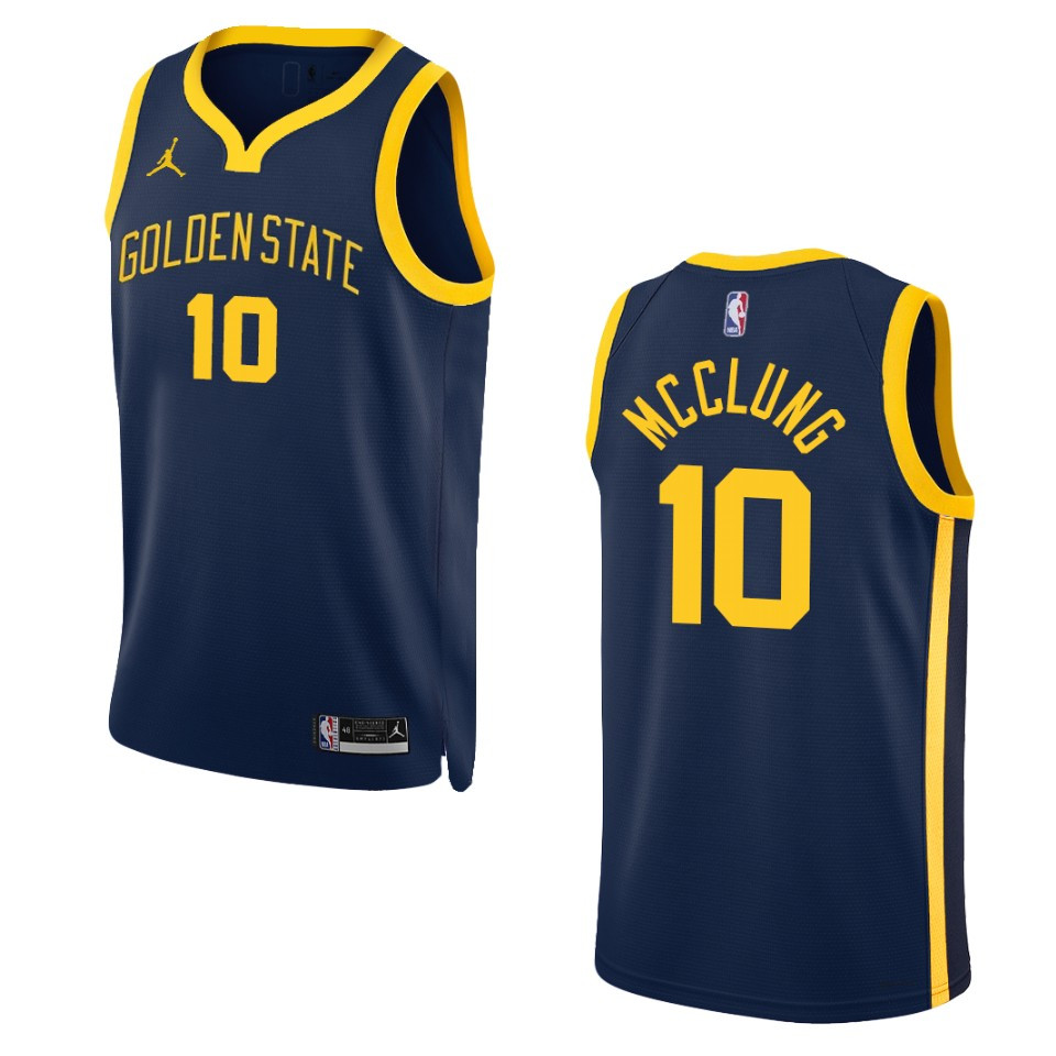 Mac Mcclung Navy Statement Edition 2022-23 Golden State Warriors Swingman Basketball Jersey