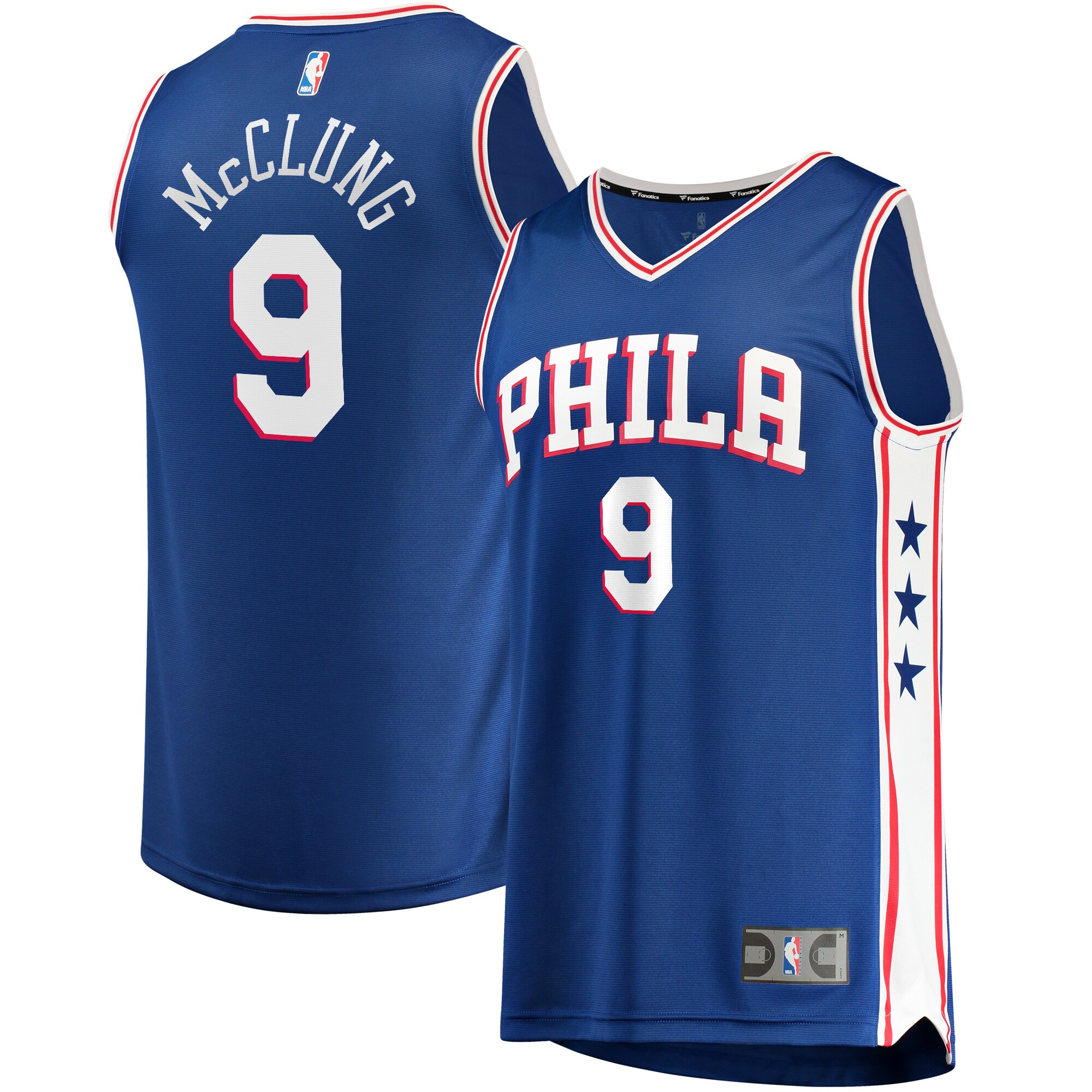 Alternative view of Mac Mcclung Philadelphia 76ers Fanatics Branded Fast Break Player Basketball Jersey - Icon Edition - Royal
