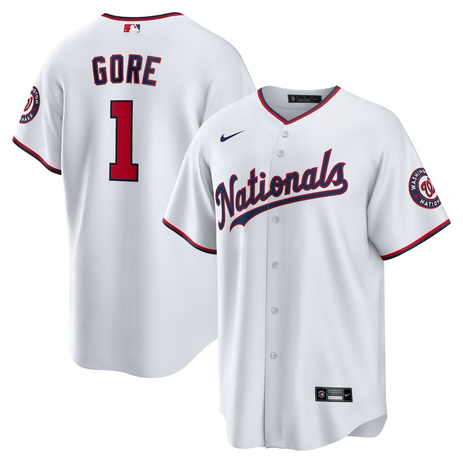 MacKenzie Gore 1 Washington Nationals Home Men Baseball Jersey - White - JS725 