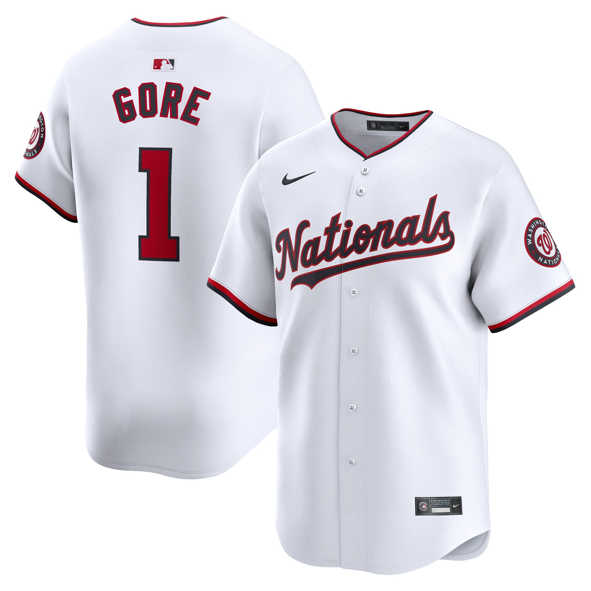 Mackenzie Gore Washington Nationals Home Limited Player Baseball Jersey - White