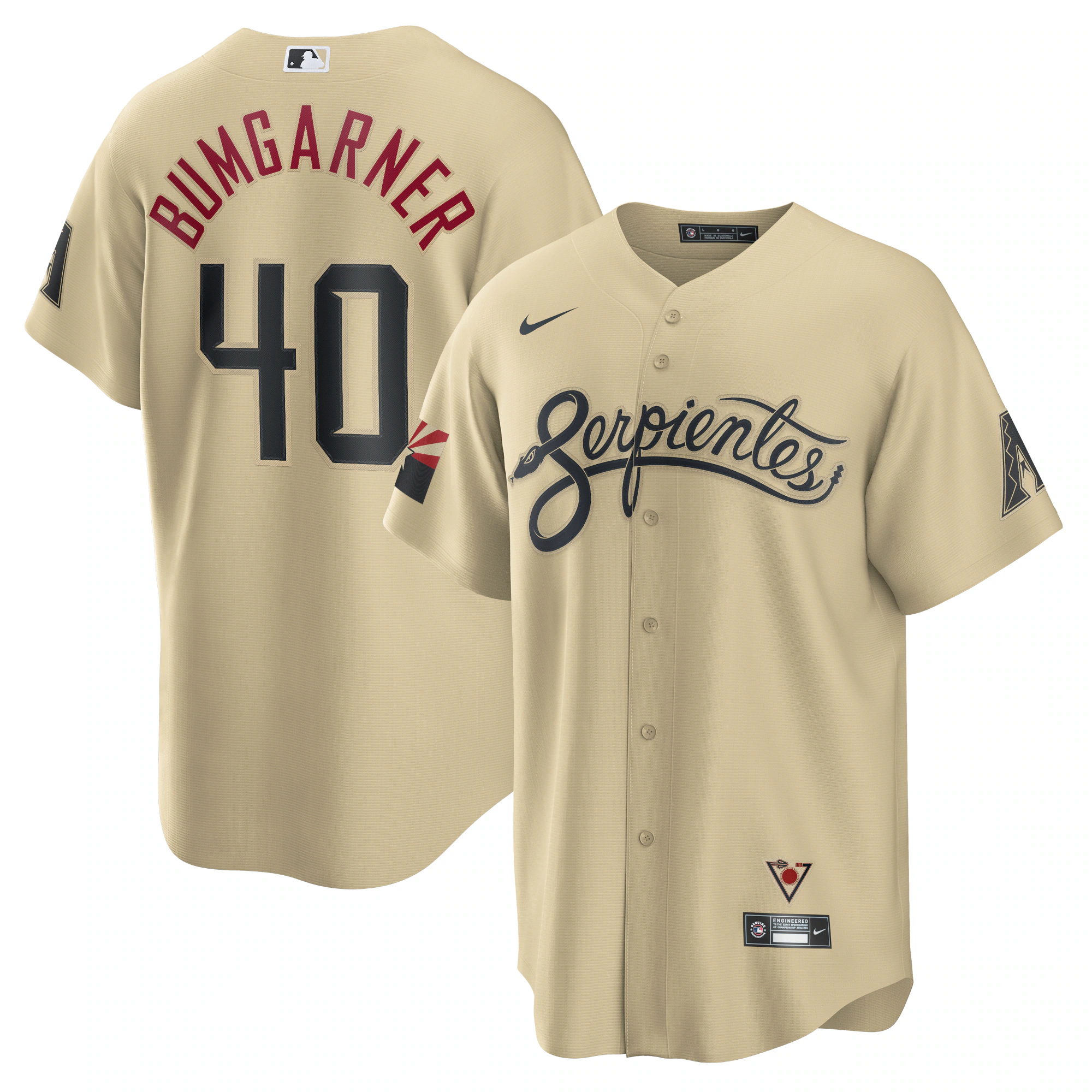 Madison Bumgarner Arizona Diamondbacks City Connect Replica Player Baseball Jersey - Sand