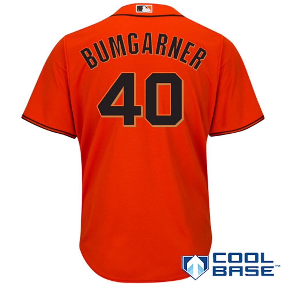 Madison Bumgarner San Francisco Giants Majestic Cool Base Player Baseball Jersey - Orange