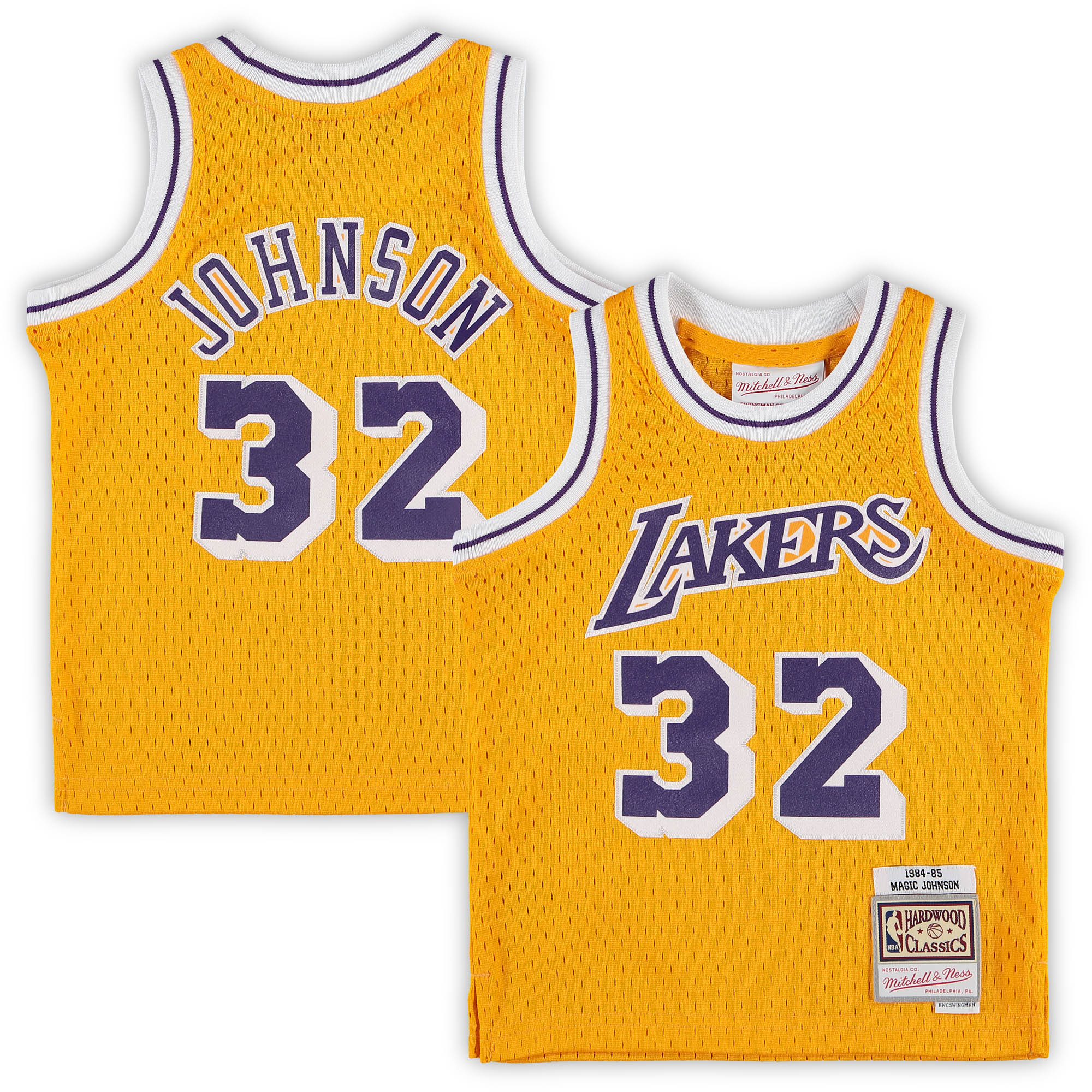 Magic Johnson Los Angeles Lakers Mitchell & Ness Infant Retired Player Basketball Jersey - Gold