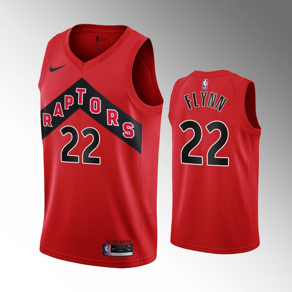 Malachi Flynn Toronto Raptors 2021 Icon Edition Red 2021 Trade Basketball Jersey