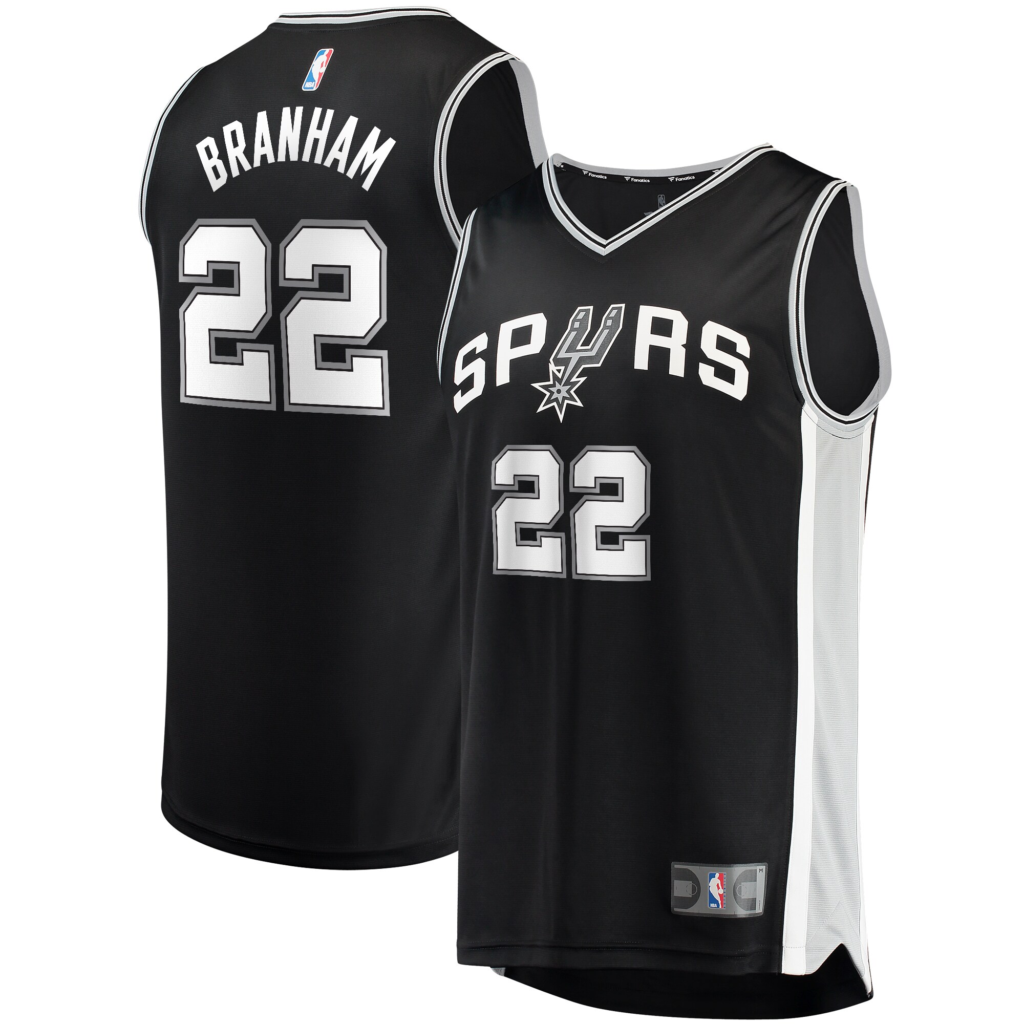 Malaki Branham San Antonio Spurs Fanatics Fast Break Replica Player Basketball Jersey - Icon Edition - Black