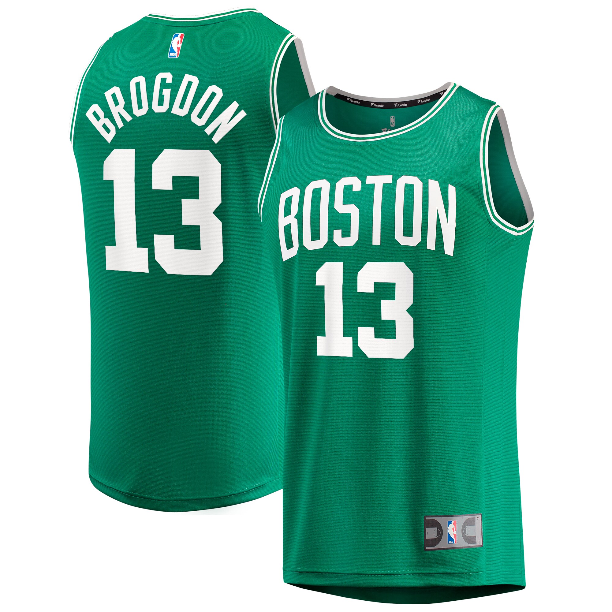 Alternative view of Malcolm Brogdon Boston Celtics Fanatics Branded Fast Break Replica Basketball Jersey - Icon Edition - Kelly Green