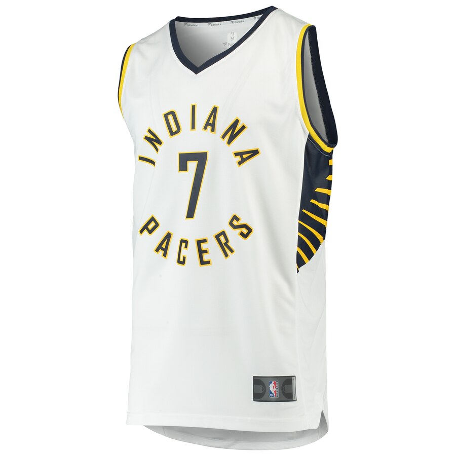 Alternative view of Malcolm Brogdon Indiana Pacers Fanatics Branded Fast Break Replica Player Basketball Jersey - Association Edition - White