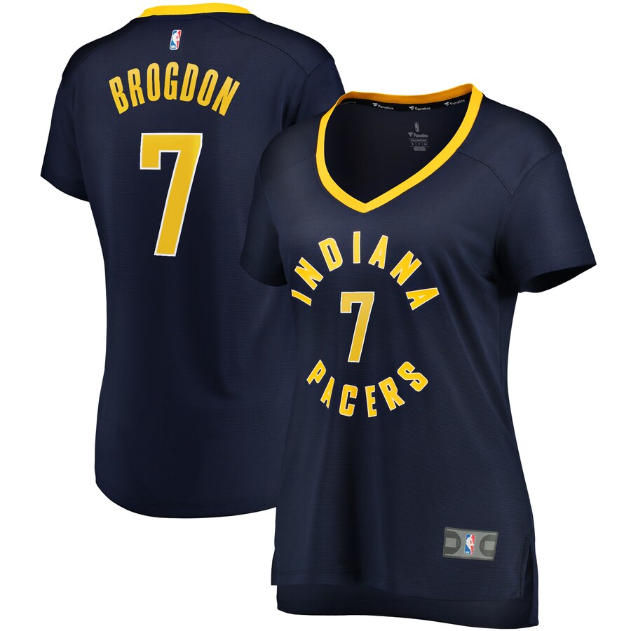 Malcolm Brogdon Indiana Pacers Fanatics Branded Women's Fast Break Replica Basketball Jersey Navy - Icon Edition