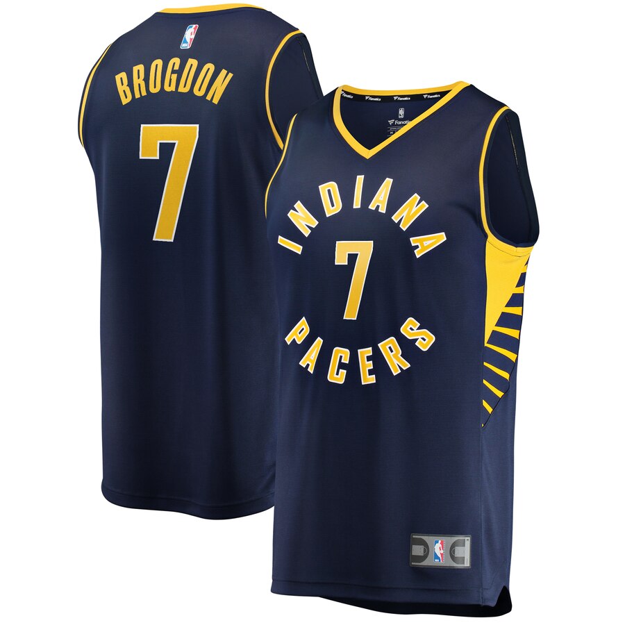 Malcolm Brogdon Indiana Pacers Fanatics Branded Youth Fast Break Replica Basketball Jersey Navy - Icon Edition