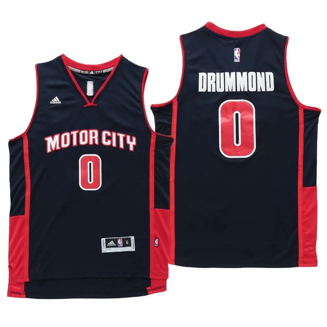 Male 2016 Motor City Andre Drummond Detroit Pistons 0 Navy Blue New Basketball Jersey - JS196 
