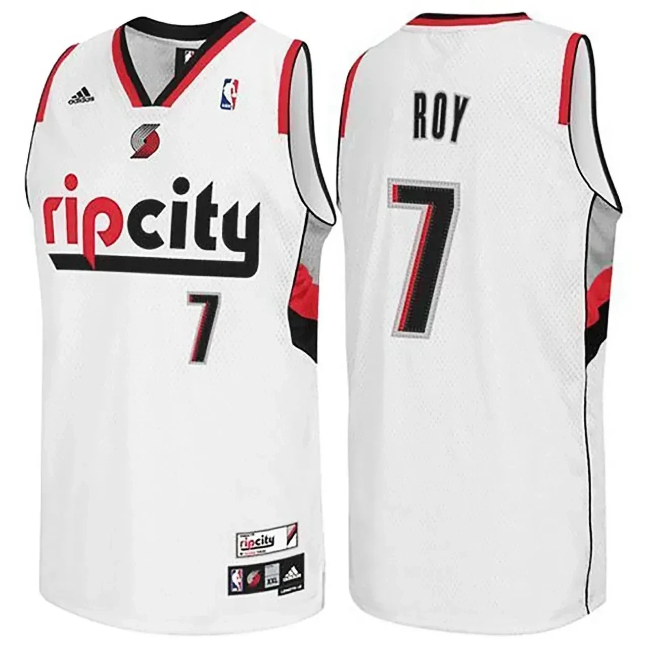 Male Brandon Roy Portland Trail Blazers 7 Rip City Swingman White Basketball Jersey - JS253 