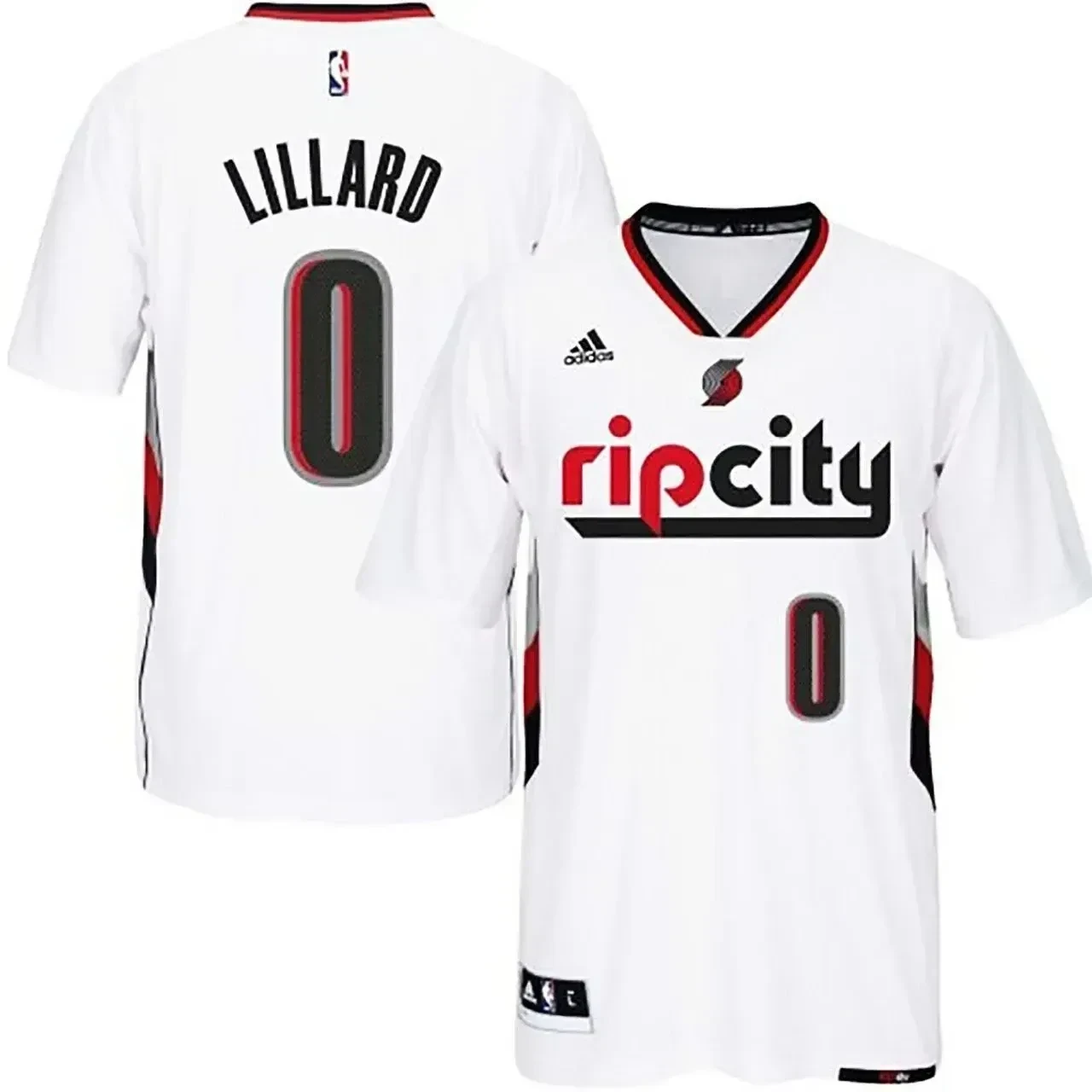 Male Damian Lillard Portland Trail Blazers 0 2014-15 Swingman Rip City Pride Basketball Jersey With Sleeves Basketball Jersey - JS577 