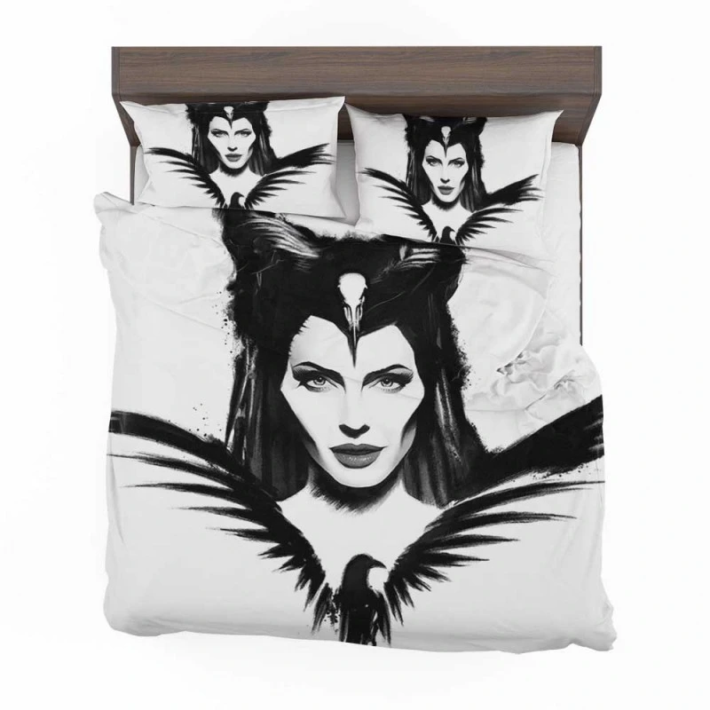 Alternative view of Maleficent Mistress Of Evil Movie Angelina Jolie Bedding Set - Custom Bedding Set