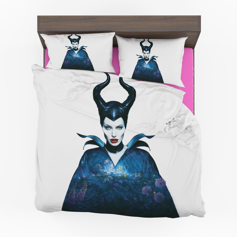 Maleficent Movie Angelina Jolie Horns Fairy Tale Bedding Set - Custom Bedding Set