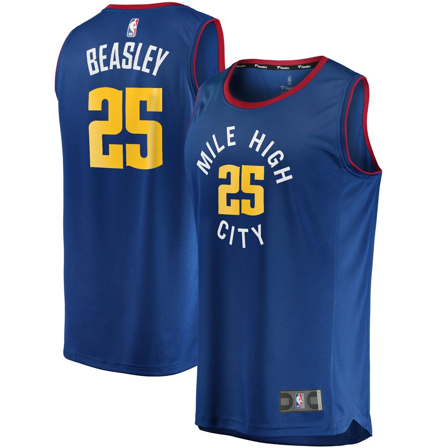 Malik Beasley Denver Nuggets Fanatics Branded Fast Break Player Basketball Jersey - Statement Edition - Blue