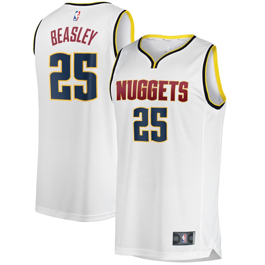 Malik Beasley Denver Nuggets Fanatics Branded Youth Fast Break Player Basketball Jersey - Association Edition - White