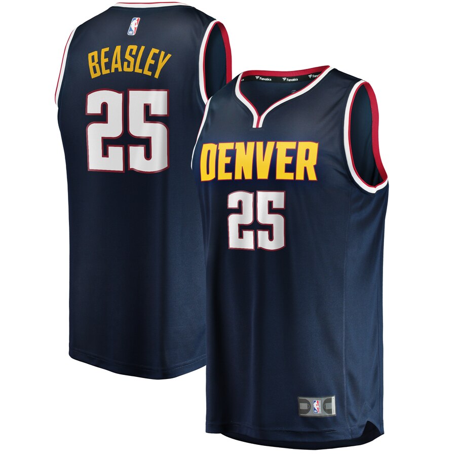 Malik Beasley Denver Nuggets Fanatics Branded Youth Fast Break Player Basketball Jersey - Icon Edition - Navy