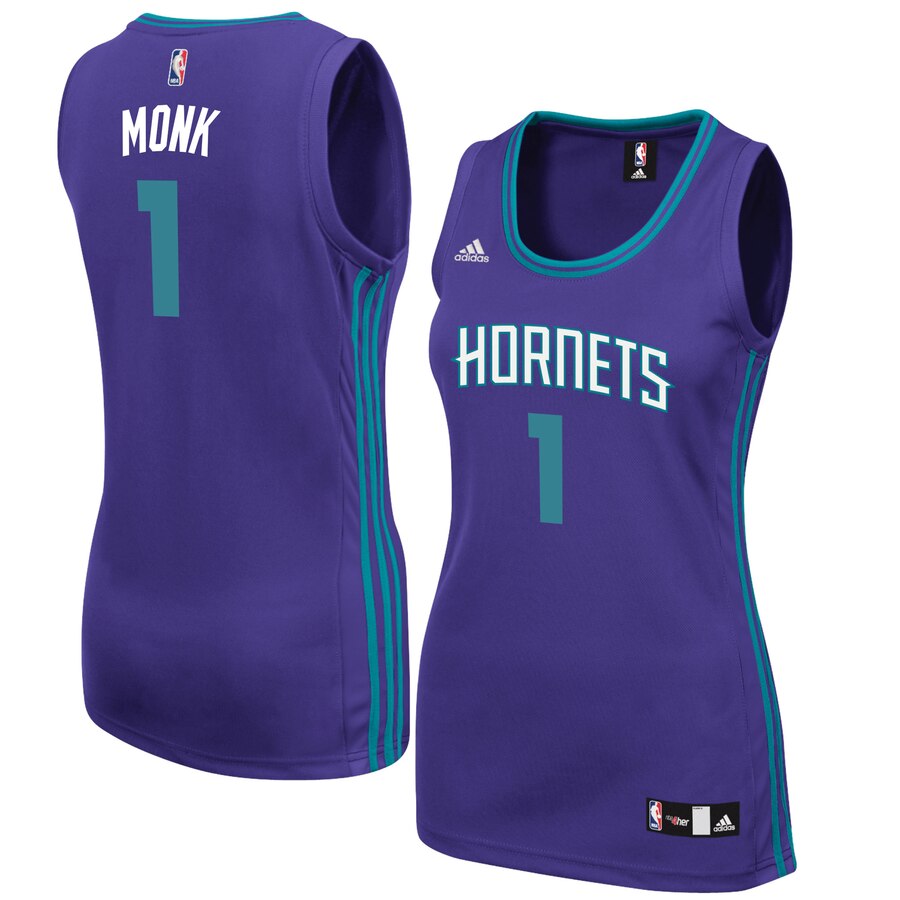 Malik Monk Charlotte Hornets Adidas Women's Team Replica Basketball Jersey - Purple