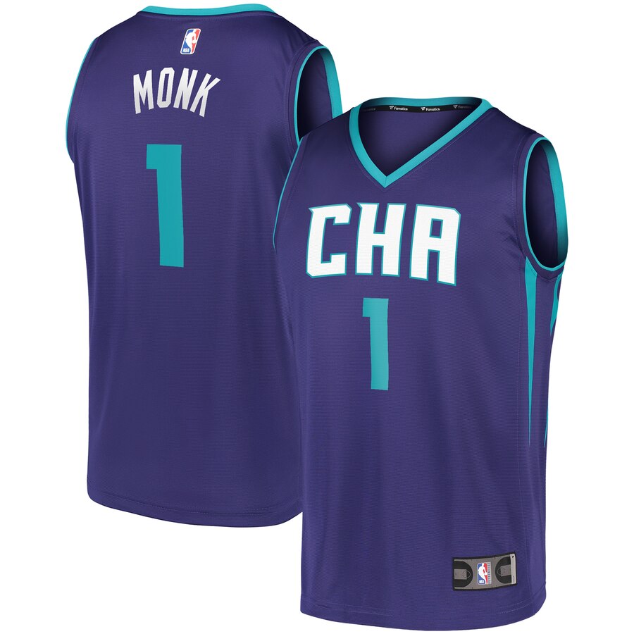 Malik Monk Charlotte Hornets Fanatics Branded Fast Break Replica Basketball Jersey – Statement Edition – Purple