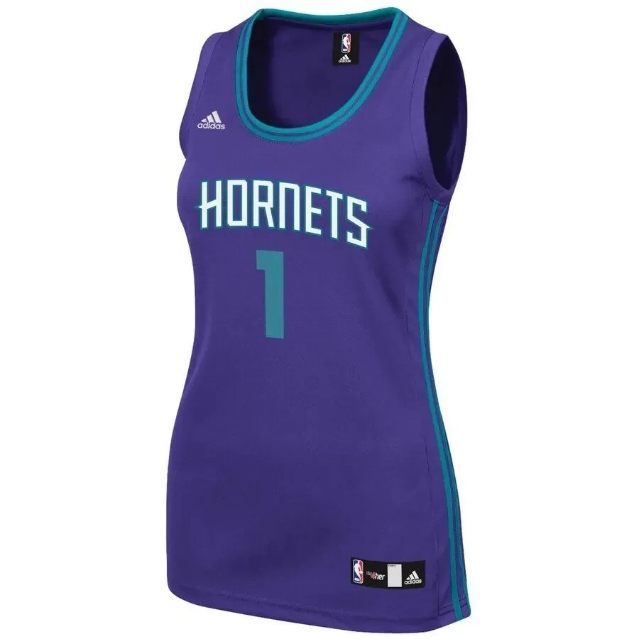 Alternative view of Malik Monk Charlotte Hornets Women's Team Basketball Jersey - Purple - JS645 