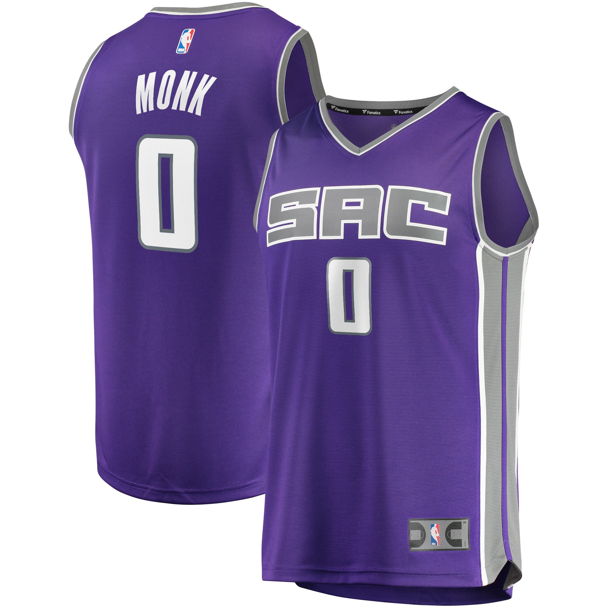 Malik Monk Sacramento Kings Fanatics Fast Break Replica Basketball Jersey - Icon Edition - Purple